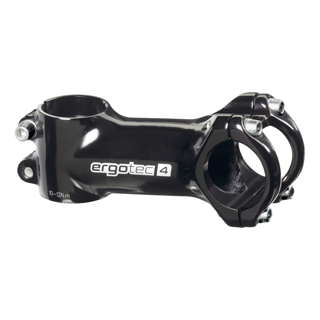 Ergotec Vorbau 31.8 CRAB2 Ext:110mm Angle:7° Clamp ID:28.6 AL6061 black polish SafetyLevel4 