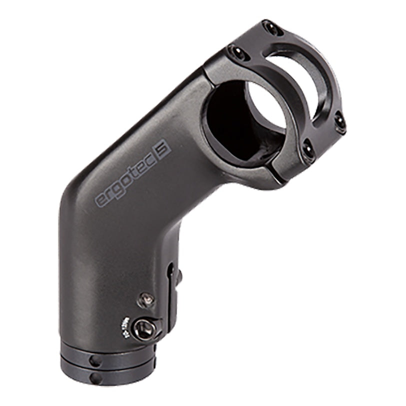 Ergotec Vorbau 31.8 High Barracuda Ext:110mm Angle:+45° Clamp H:40mm Clamp ID:28.6 AL6061 sb black SL6 