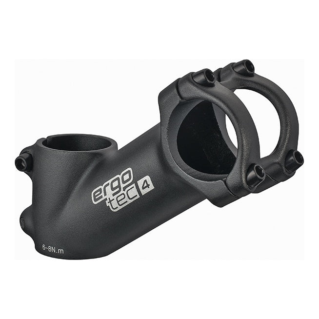Ergotec Vorbau 31.8 High CRAB2 Ext:70mm Angle:35° Clamp ID:28.6 AL6061 black sand SafetyLevel4 