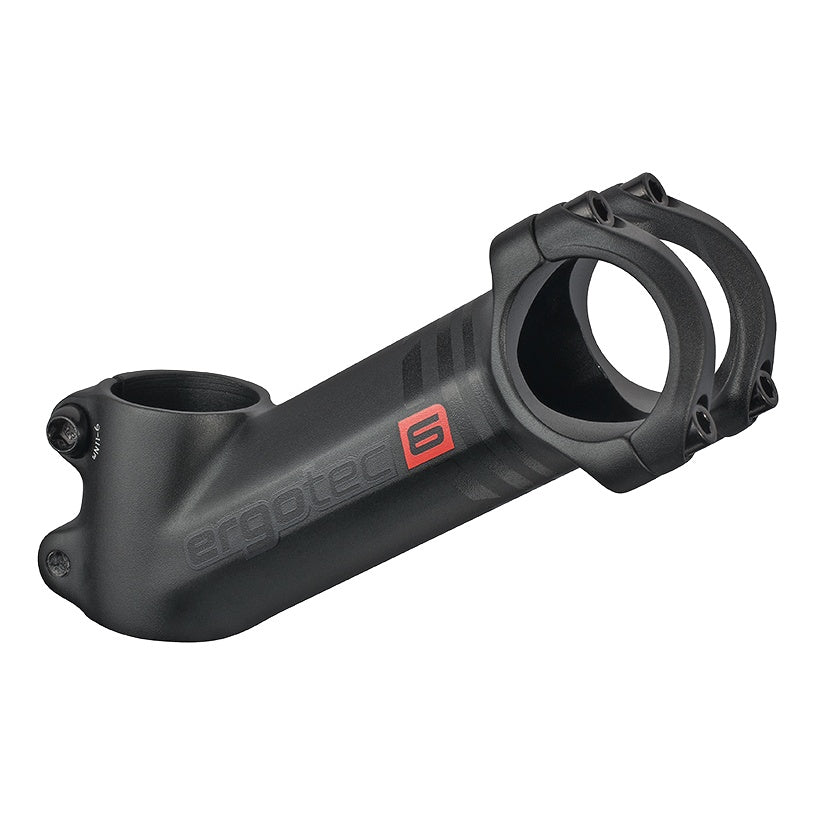 Ergotec Vorbau 31.8 High PIRANHA2 Ext:90mm Angle:35° Clamp ID:28.6 AL6061 sb black SafetyLevel6 