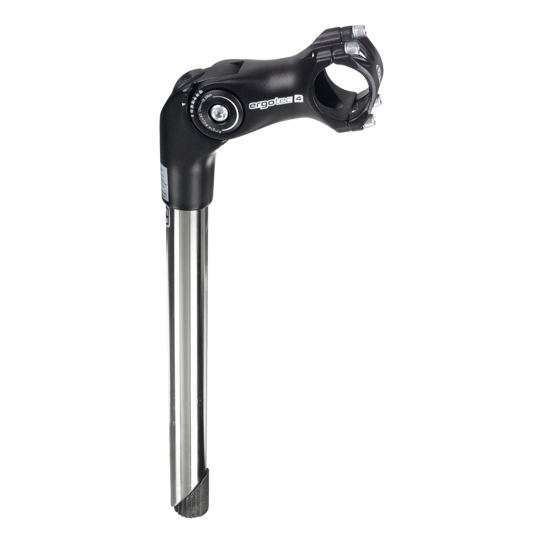 Ergotec Vorbau 31.8 OCTOPUS2 Ext:110mm Shaft 25.4 300mm Angle: 0/+50° AL6061 black SafetyLevel4 