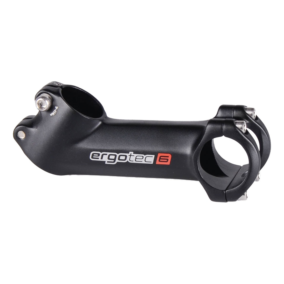 Ergotec Vorbau 31.8 Piranha ECO Ext:110mm Angle:35° Clamp ID:28.6 AL6061 sb black SafetyLevel6 