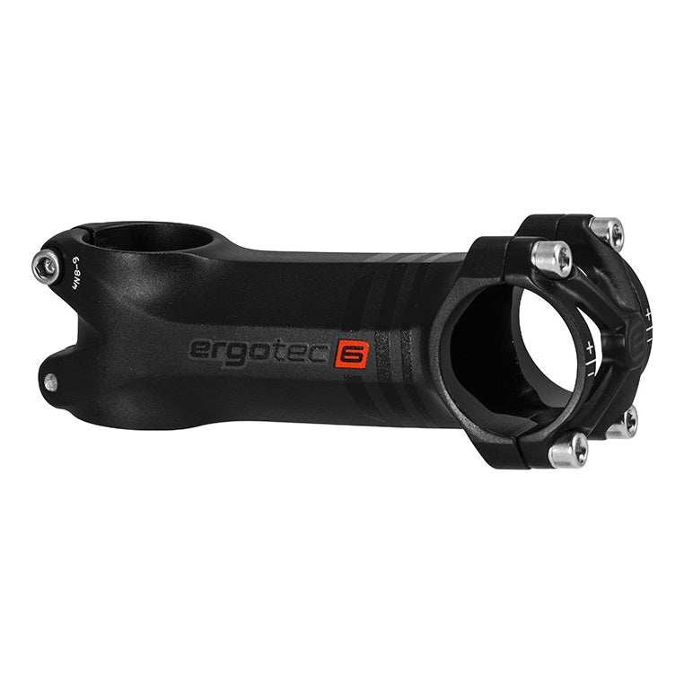Ergotec Vorbau 31.8 PIRANHA2 Ext:120mm Angle:+/-6° AL6061 sb black SafetyLevel 6 