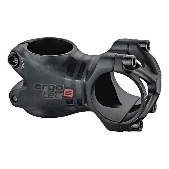 Ergotec Vorbau 31.8 PIRANHA650B Ext:70mm Angle:+/- 6° Clamp ID:28.6 AL6061 sb black SafetyLevel6 
