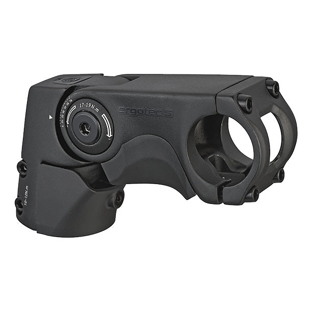 Ergotec Vorbau 31.8 Sepia Ahead 50 XL Fi Ext:90mm Angle:0°/+60° Clamp ID:28.6mm AL6061 sb black SL5 