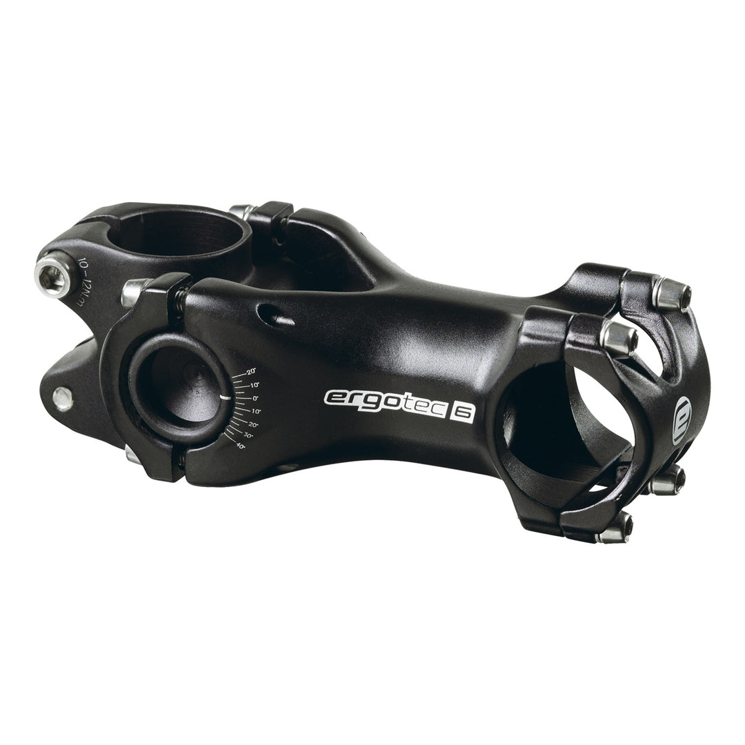 Ergotec Vorbau 31.8 SWELL-RE Ext:120mm Angle:-20°/+40° Clamp ID:28.6 AL6061 sb black SafetyLevel6 