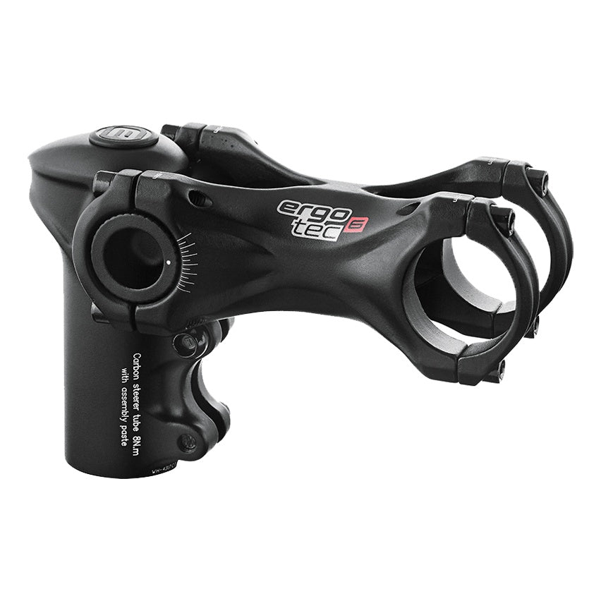 Ergotec Vorbau 31.8 SWELL-X 70 Ext:100mm Angle:-20°/+40° Clamp H:50 Clamp-ID:28.6 AL6061 sb black SL6 