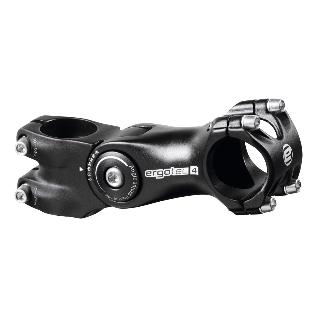 Ergotec Vorbau OCTOPUS2 31.8mm 75mm -10°/+60° Klemm-ID:28.6 AL6061 schwarz-sand L4 