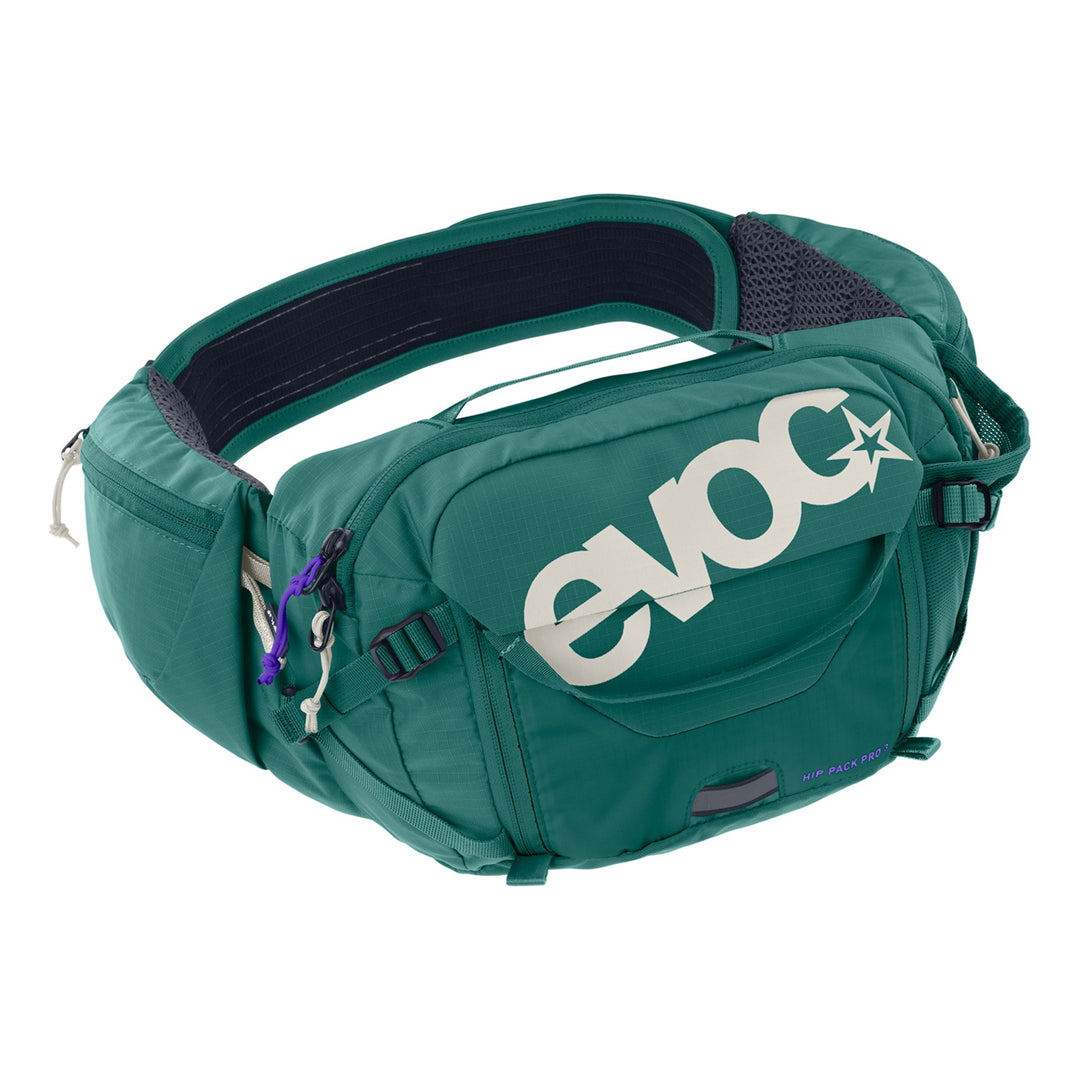 Evoc Hip Pack Pro 3L bottle green
