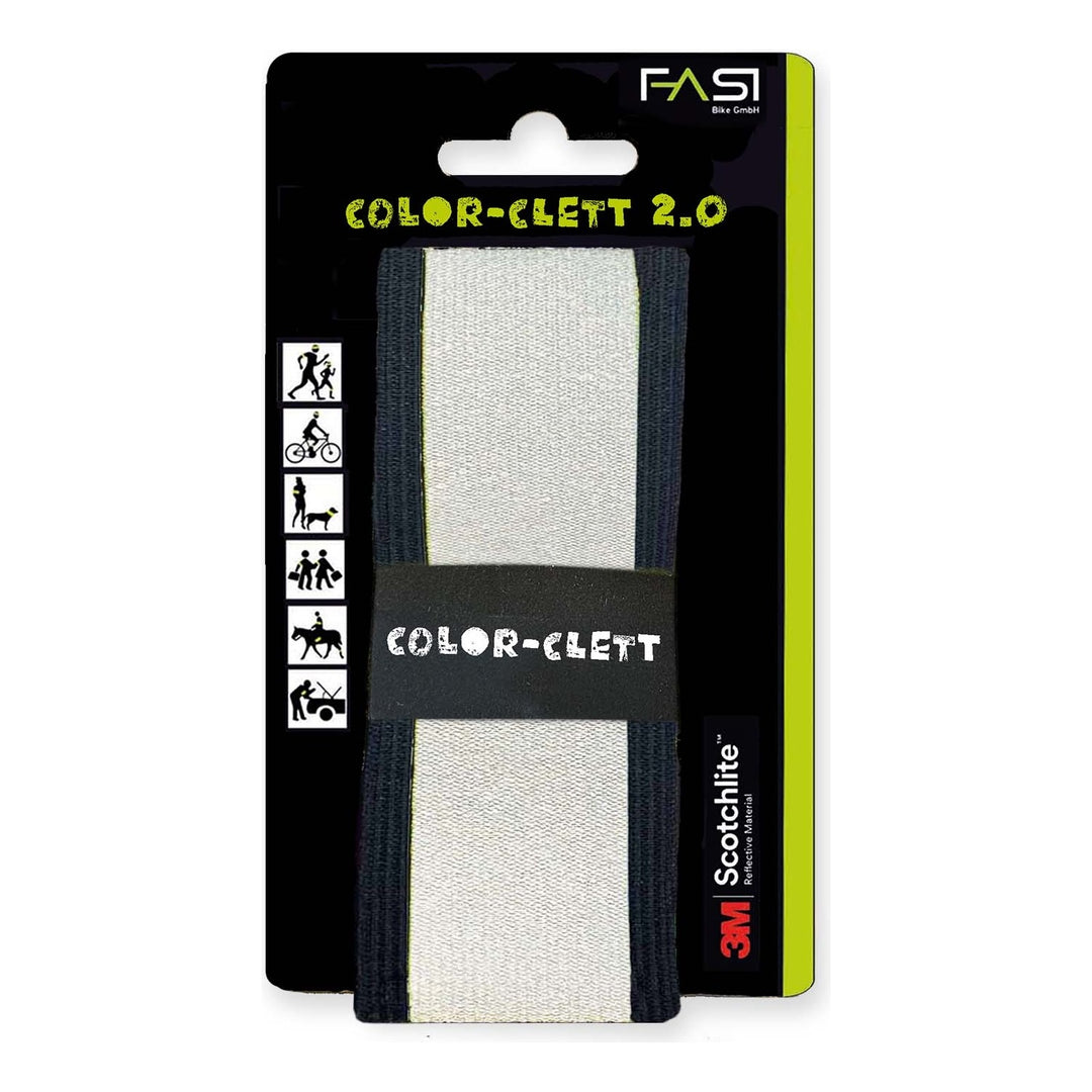 FASI Color-Clett Reflektionsband 2.0 Premium schwarz