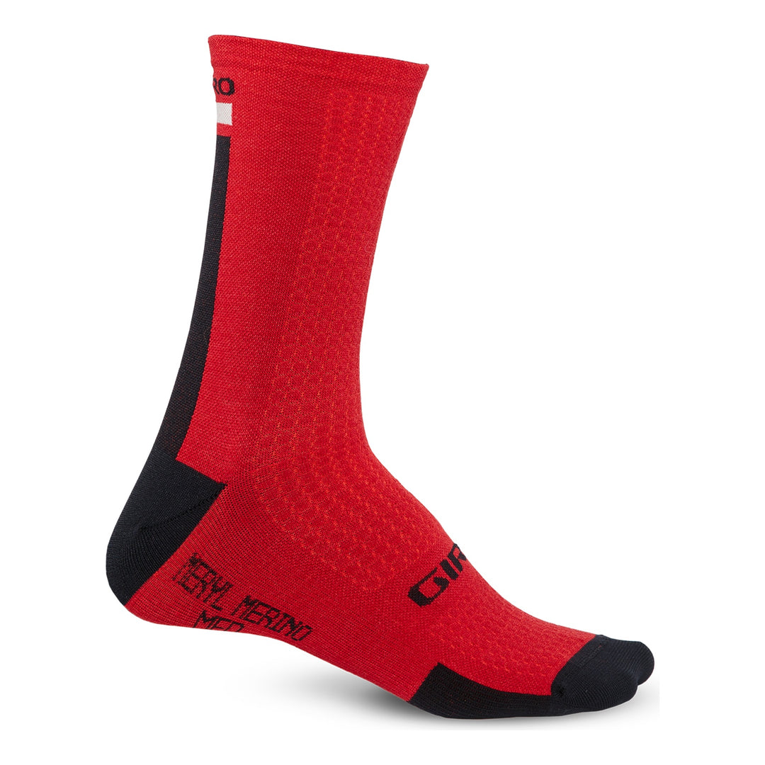 Giro HRC+ Merino Sock dark red/black/grey