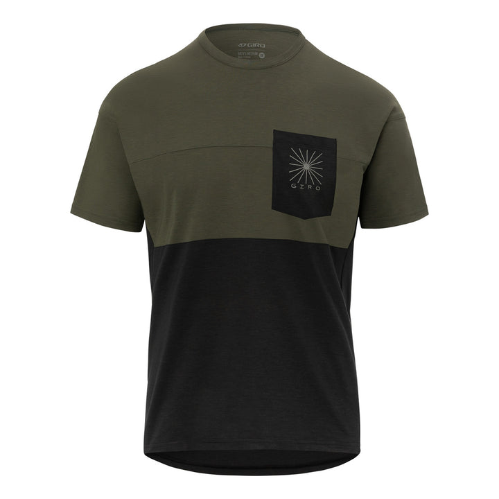 Giro M Ride Jersey trail green/black
