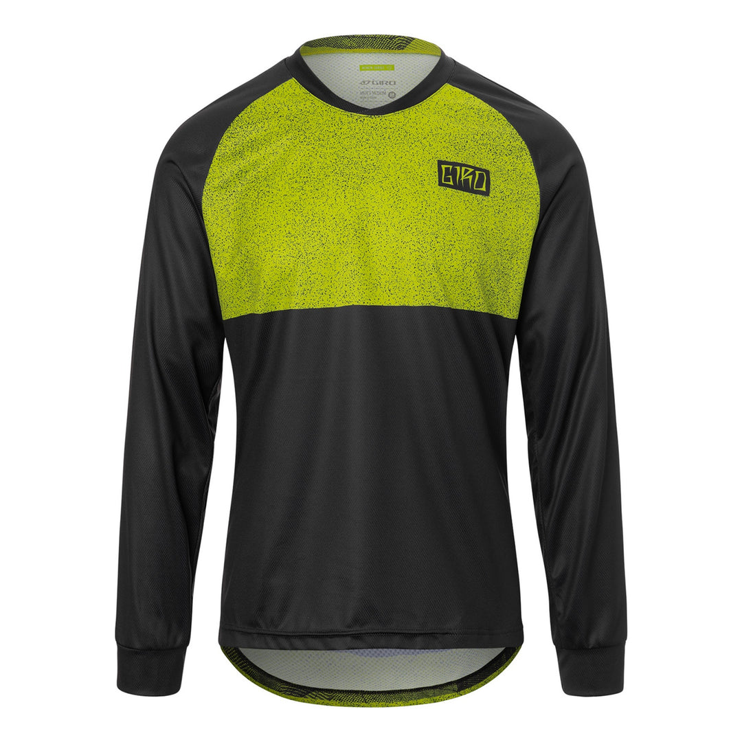 Giro M Roust LS Jersey ano lime breakdown