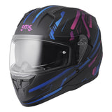 gms Integralhelm Hexago Graphic blau-violett