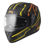 gms Integralhelm Hexago Graphic gelb-orange