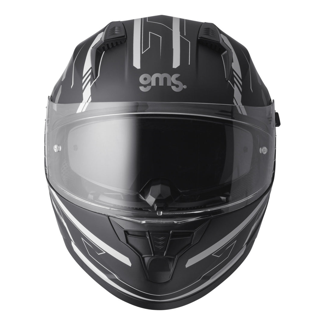 gms Integralhelm Hexago Graphic grau