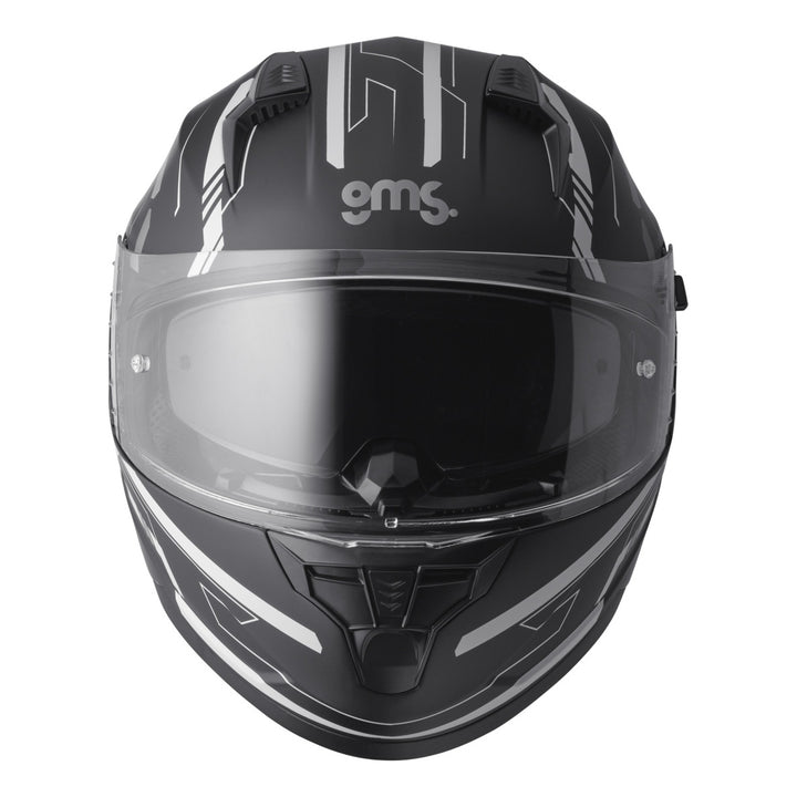 gms Integralhelm Hexago Graphic grau