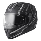 gms Integralhelm Hexago Graphic grau