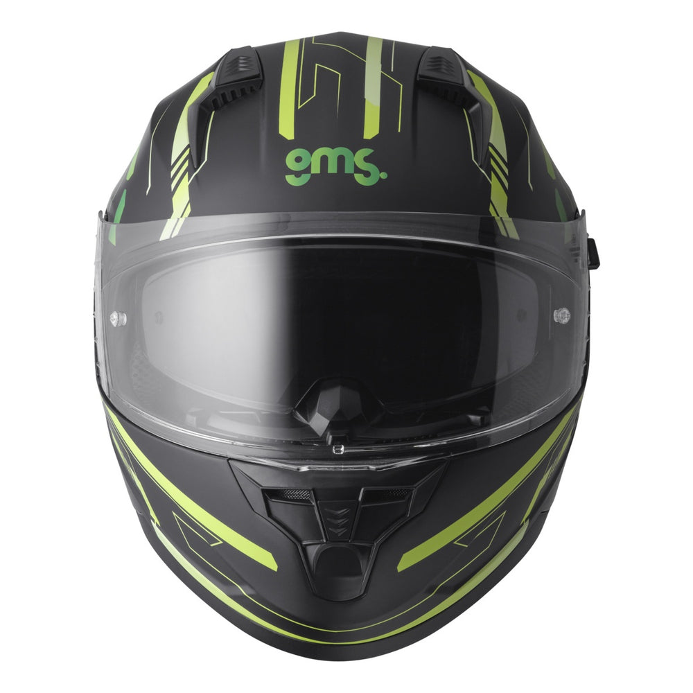 gms Integralhelm Hexago Graphic grün