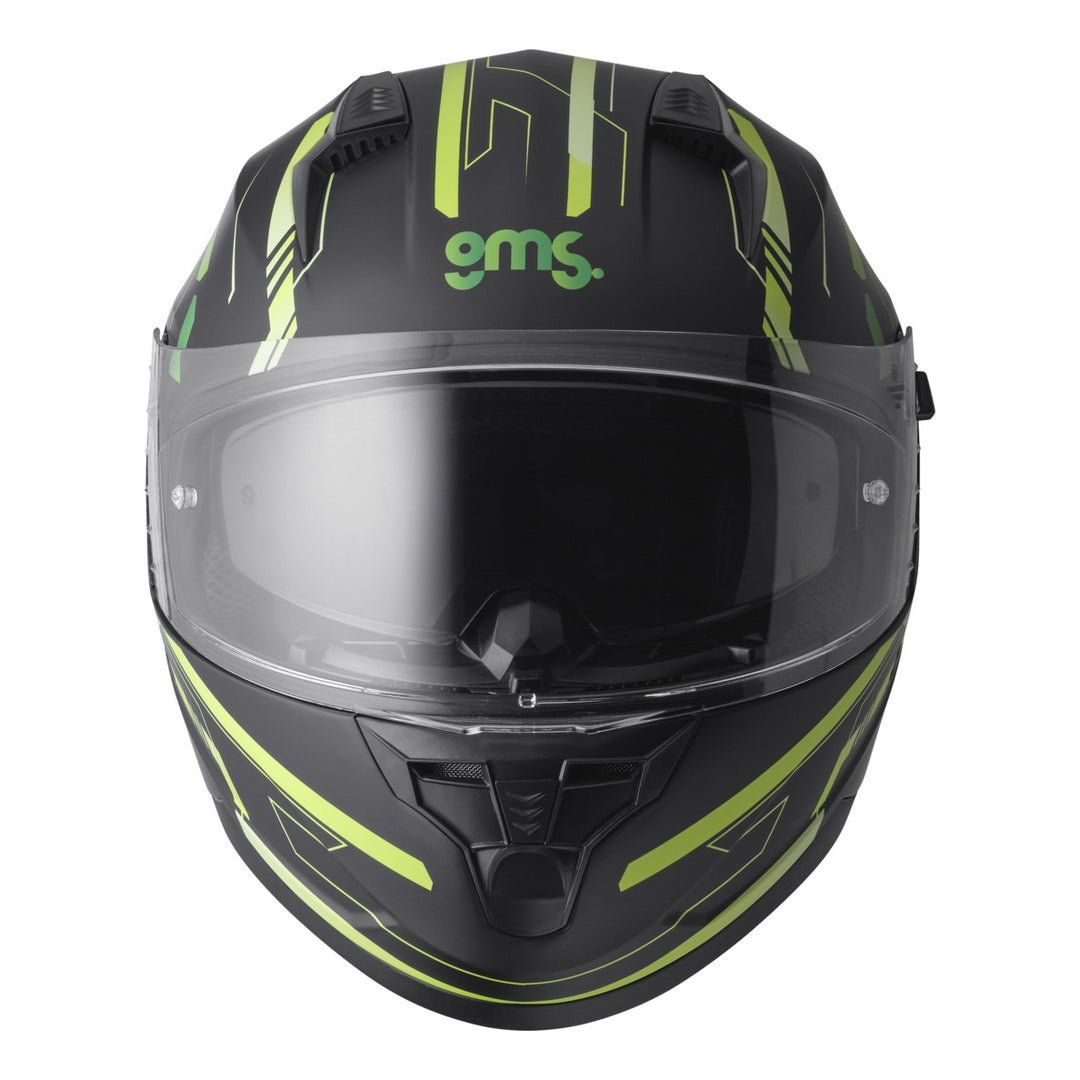 gms Integralhelm Hexago Graphic grün