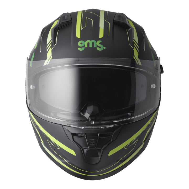gms Integralhelm Hexago Graphic grün