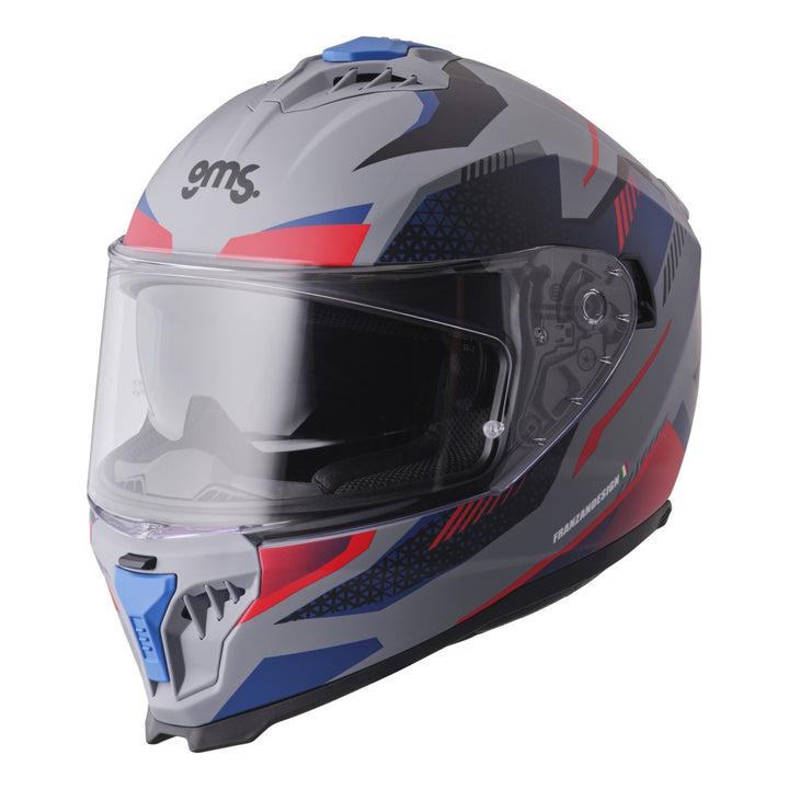 gms Integralhem Gelero grau-blau-rot