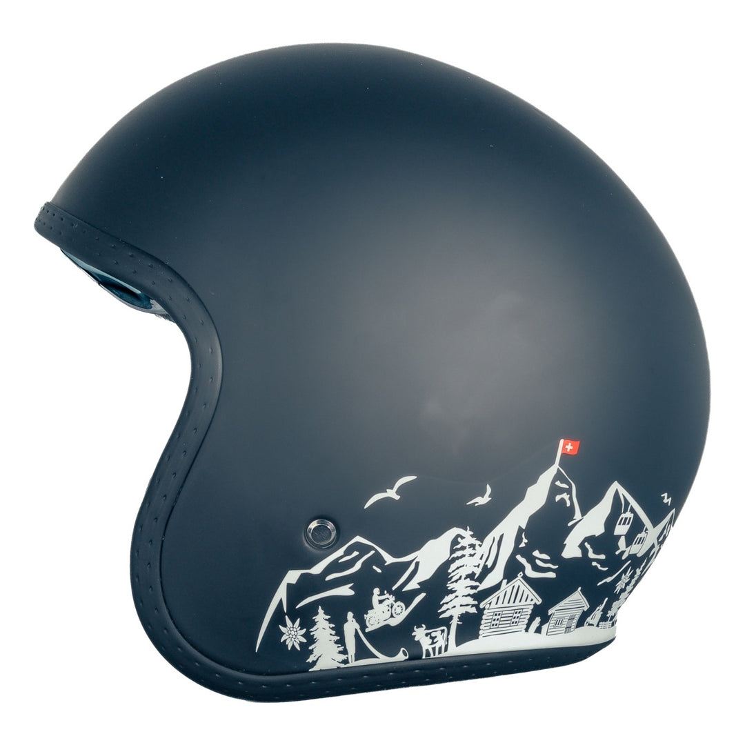 gms Jethelm Ride in Switzerland schwarz-weiss