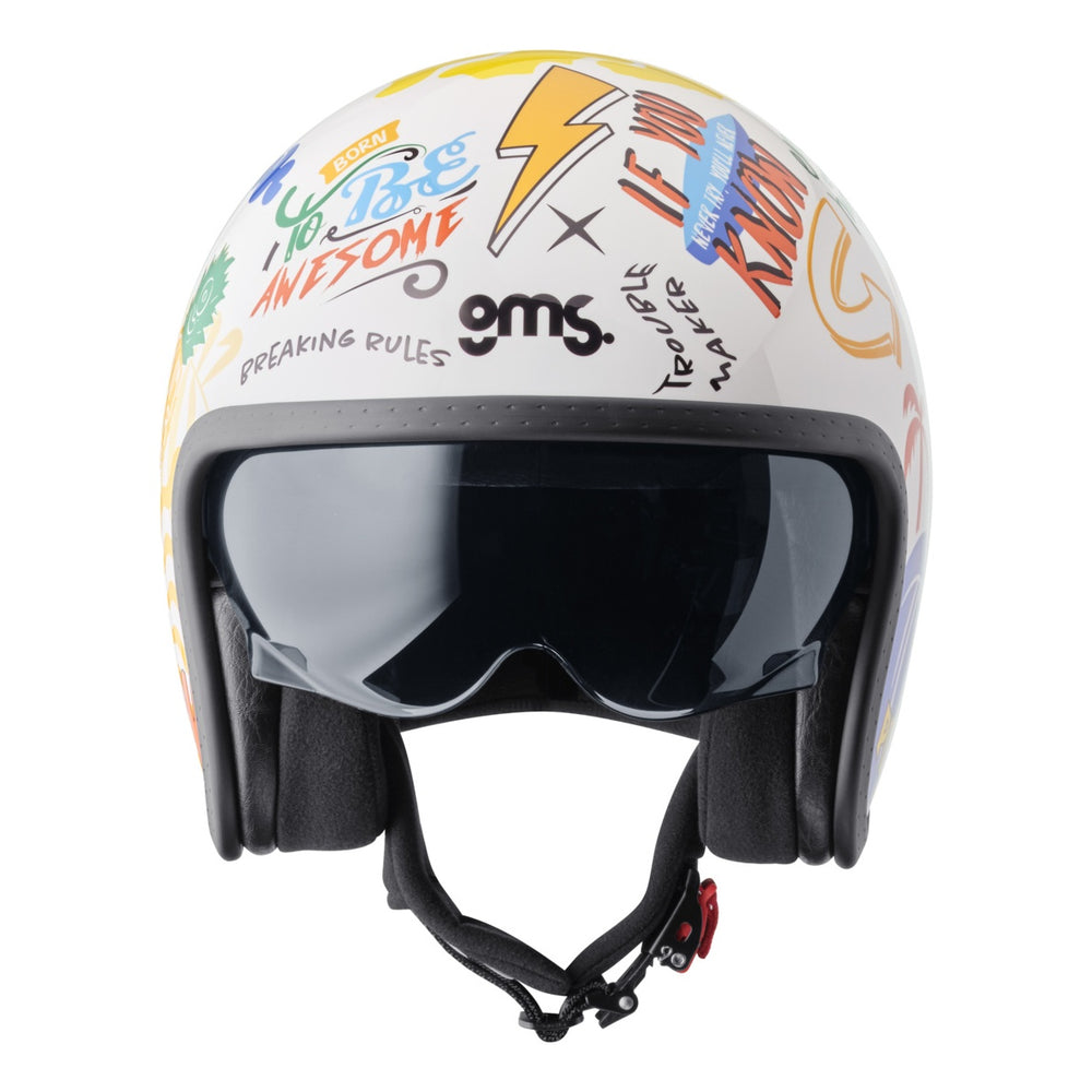 gms Jethelm Ride & Surf weiss-gelb-blau summer vibes weiss-gelb-blau