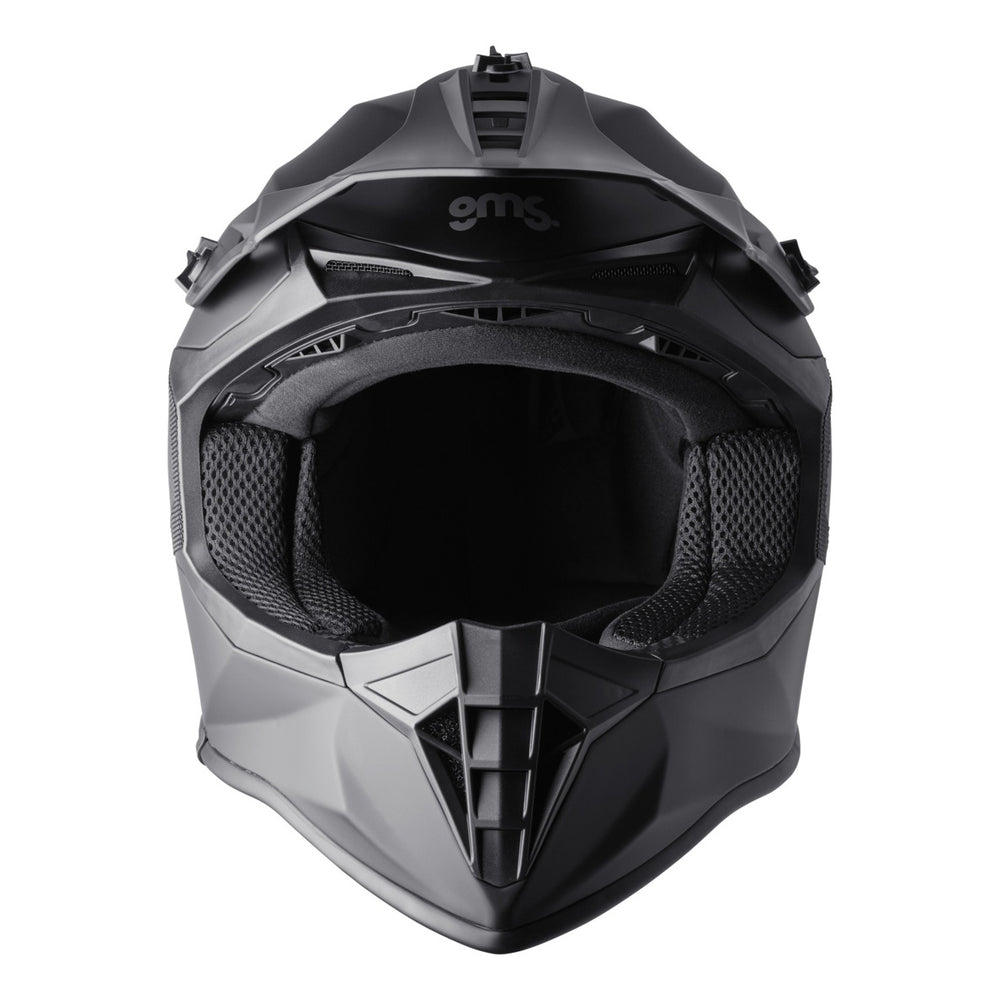 gms Motocrosshelm Fortis schwarz-matt