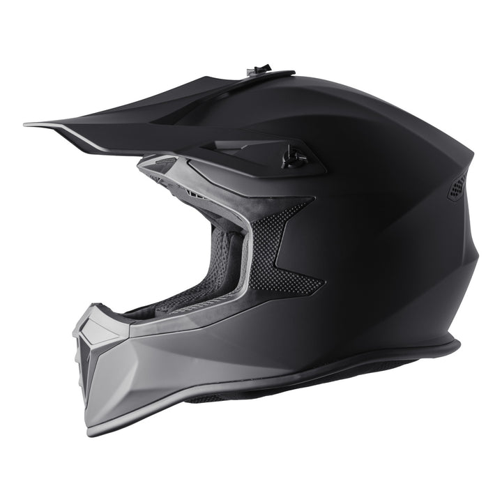 gms Motocrosshelm Fortis schwarz-matt