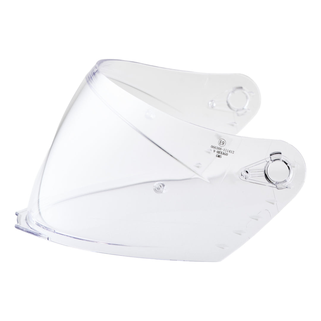 gms gms Visier klar Pinlock® vorbereitet Integralhelm Hexago transparent