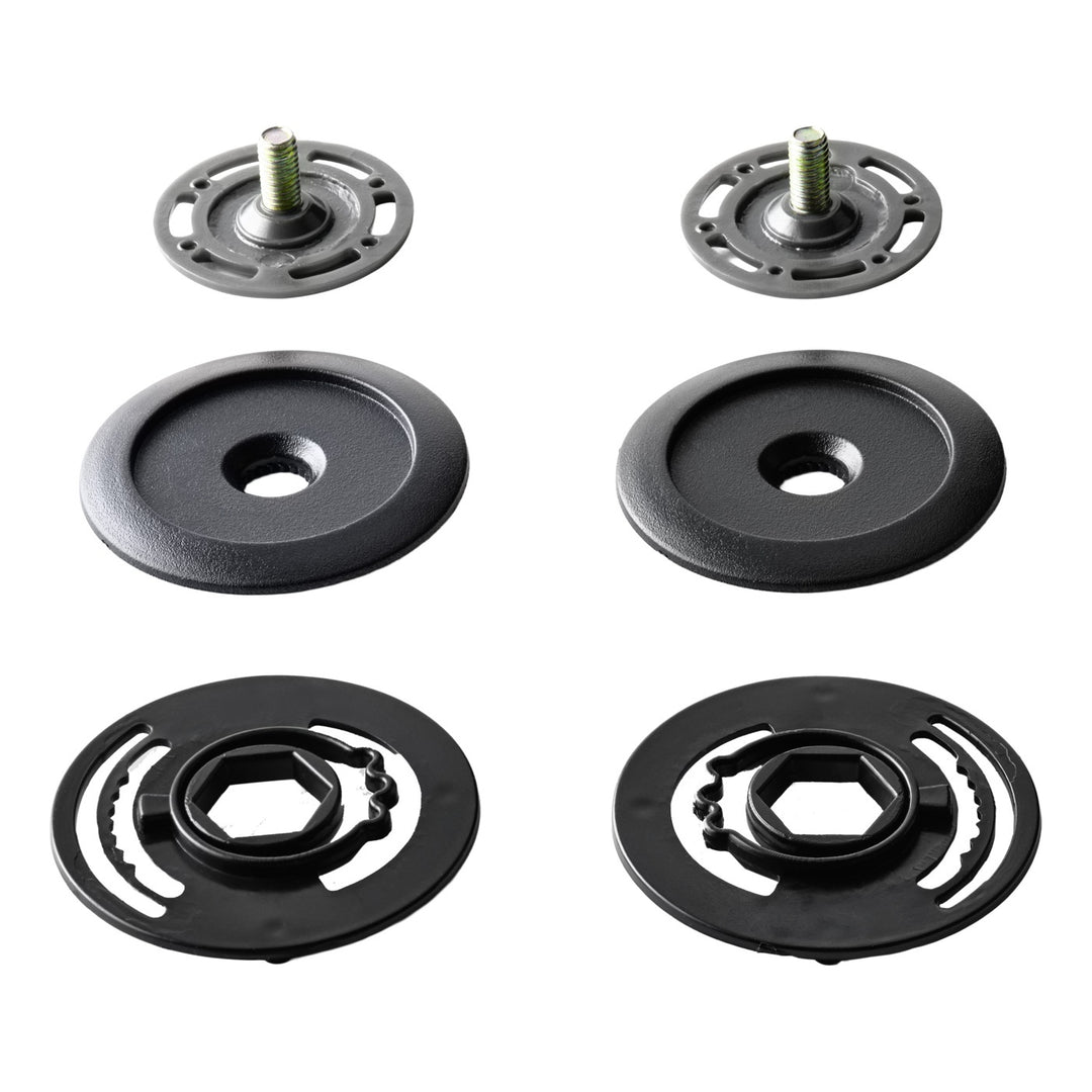gms gms Visiermechanik Jethelm Gelato L+R mit Schrauben schwarz