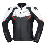 iXS Ace 1.0 Lederjacke schwarz-weiss-rot