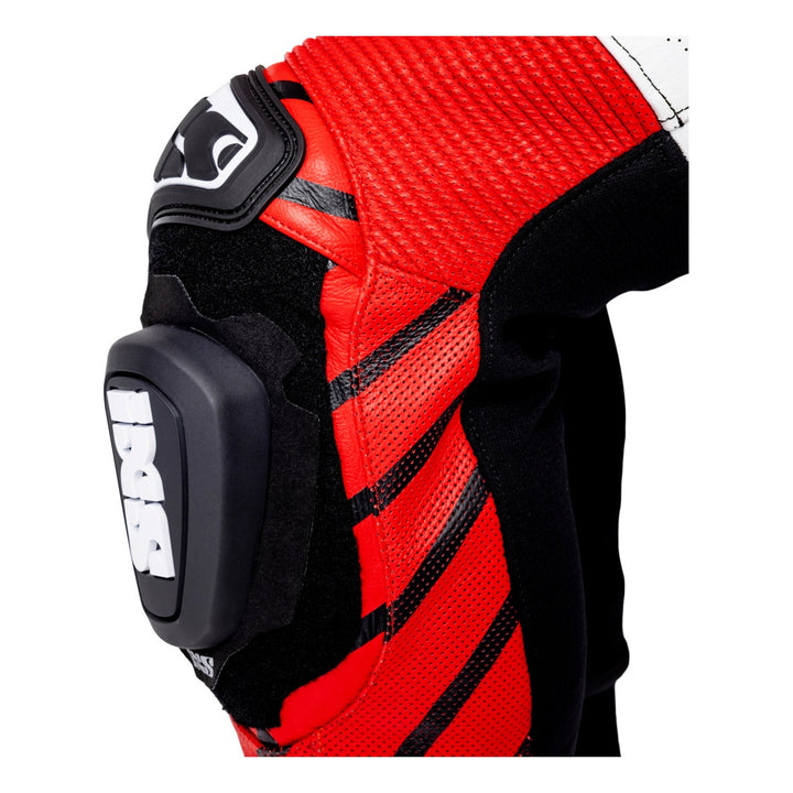 iXS Ace 1.0 Lederkombi Einteiler schwarz-weiss-rot