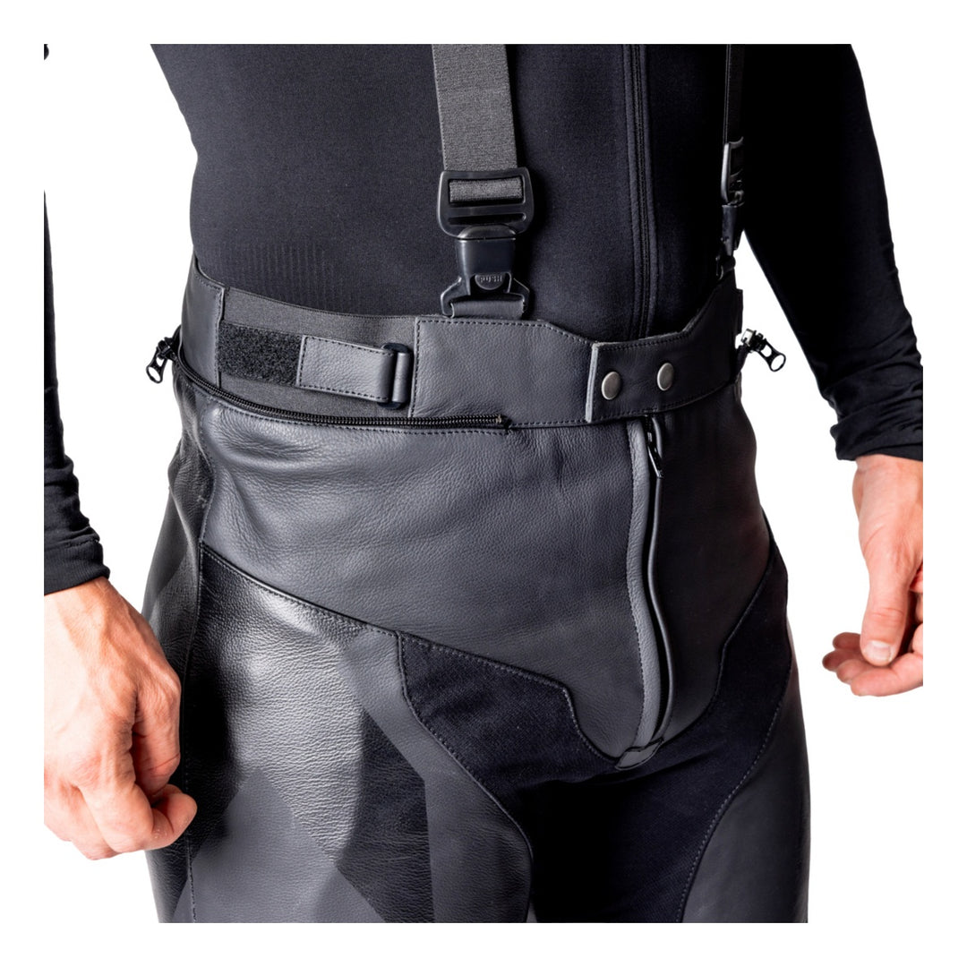 iXS Ace 1.0 Lederkombi Zweiteiler schwarz