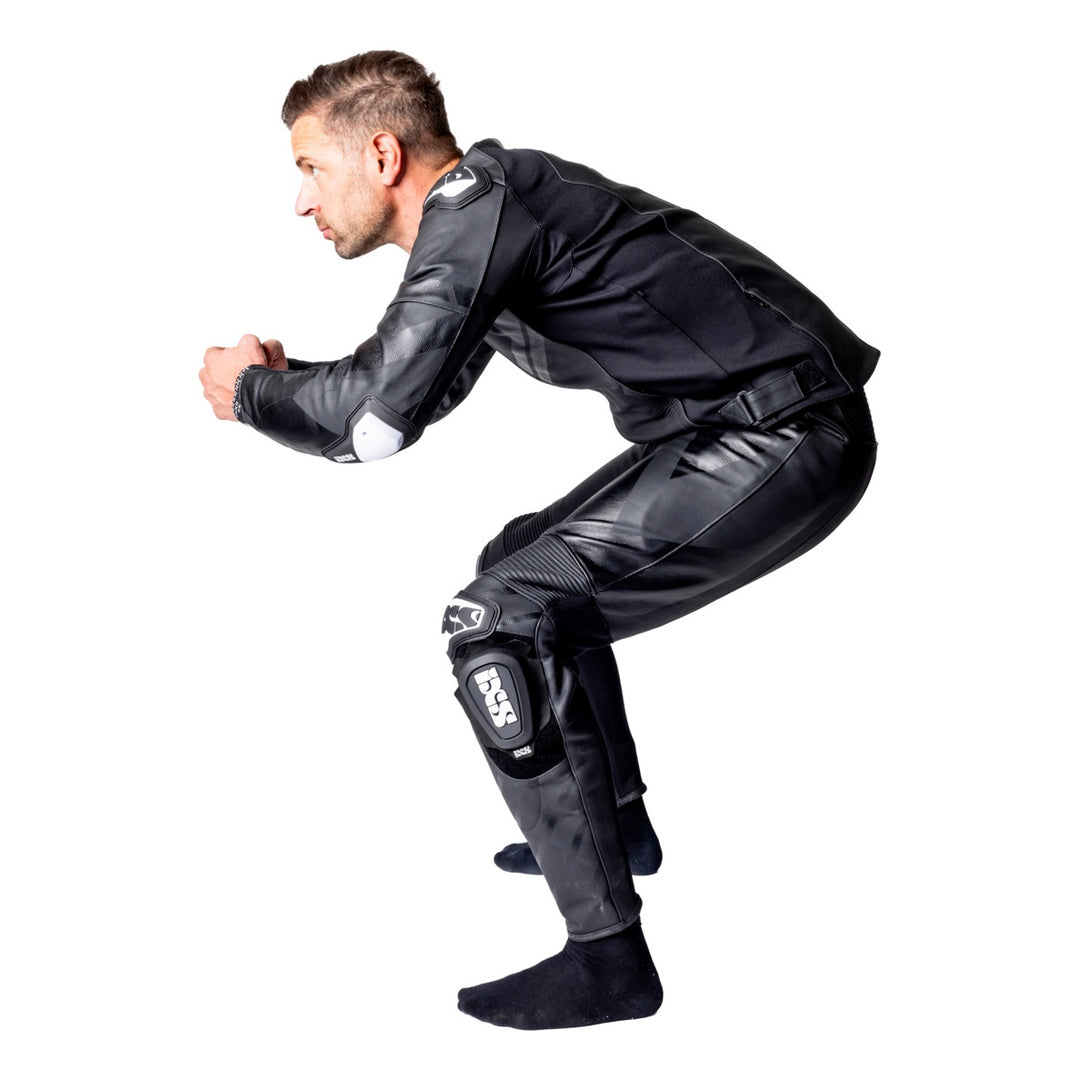 iXS Ace 1.0 Lederkombi Zweiteiler schwarz