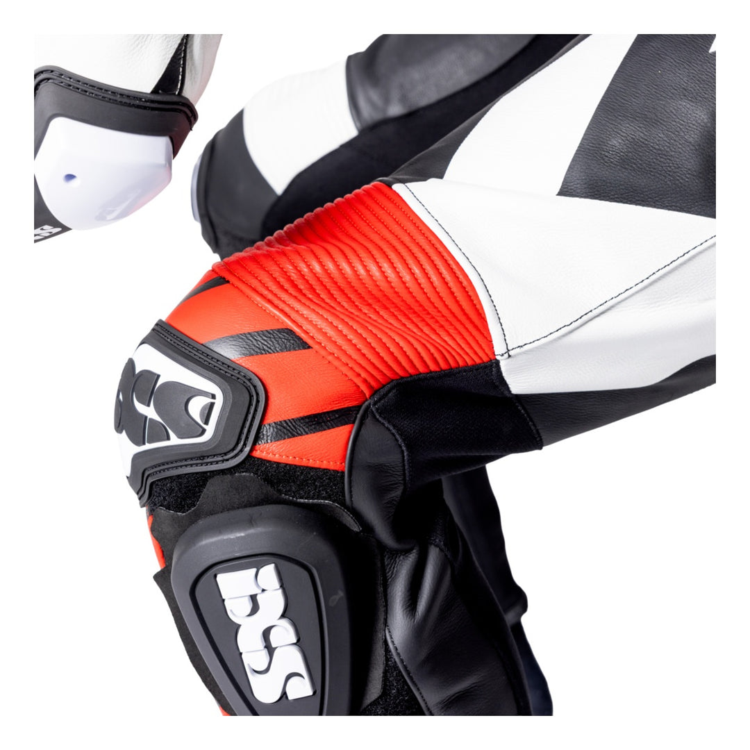 iXS Ace 1.0 Lederkombi Zweiteiler schwarz-weiss-rot