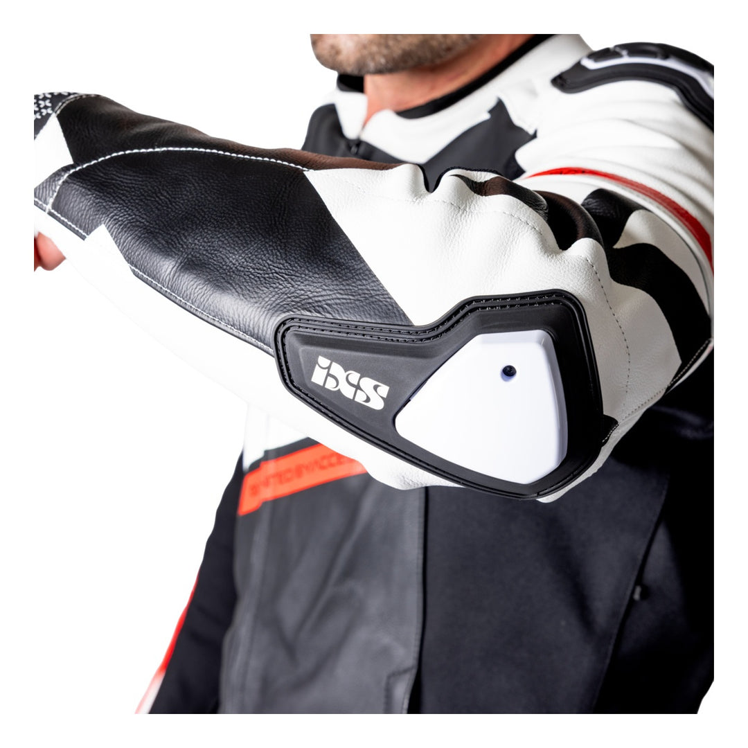 iXS Ace 1.0 Lederkombi Zweiteiler schwarz-weiss-rot
