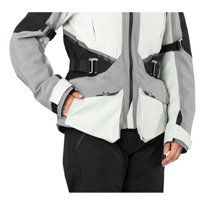 iXS Damen Tourster-STX 1.0 Laminatjacke hellgrau-grau