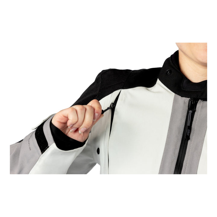 iXS Damen Tourster-STX 1.0 Laminatjacke hellgrau-grau