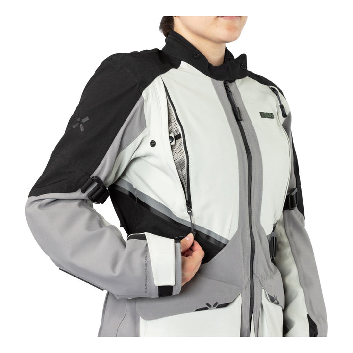 iXS Damen Tourster-STX 1.0 Laminatjacke hellgrau-grau