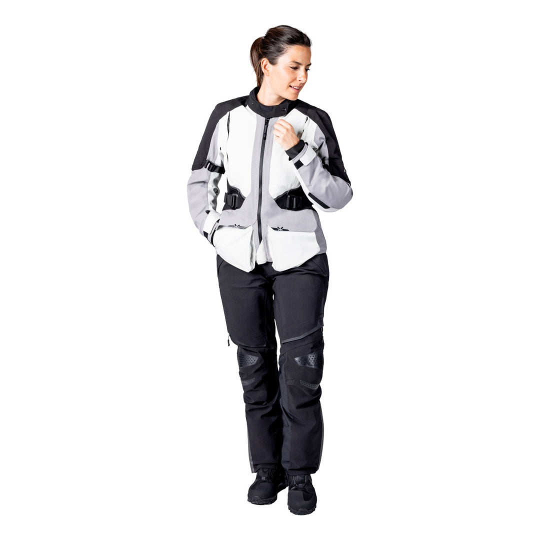iXS Damen Tourster-STX 1.0 Laminatjacke hellgrau-grau