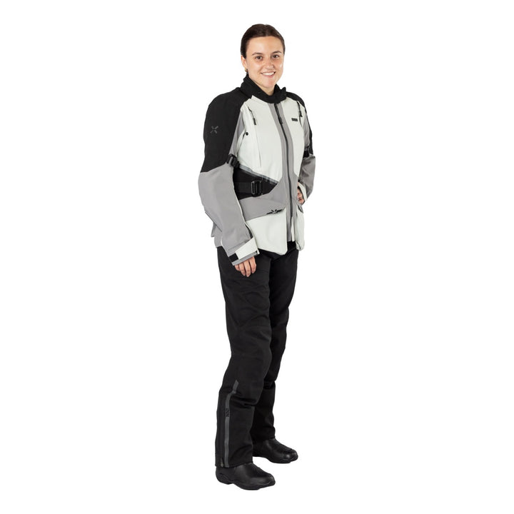 iXS Damen Tourster-STX 1.0 Laminatjacke hellgrau-grau