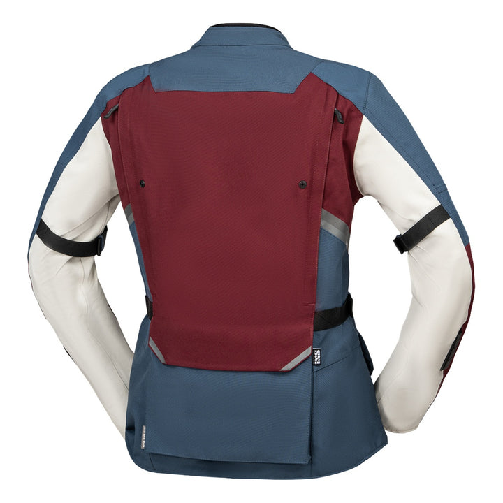 iXS Damen Tourster-STX 1.0 Laminatjacke weinrot-blau-cool grey