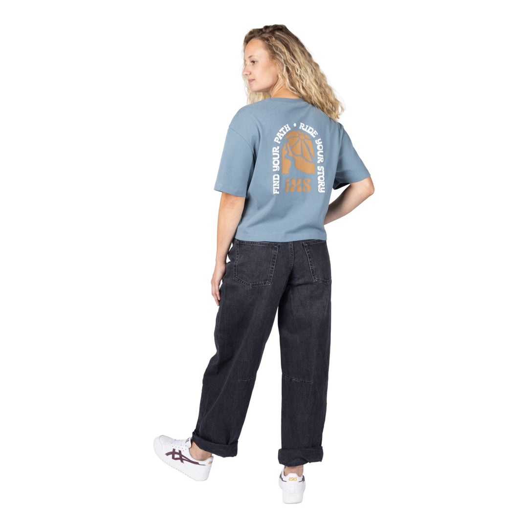 iXS Graphic 1.0 WMS Tee blau grau