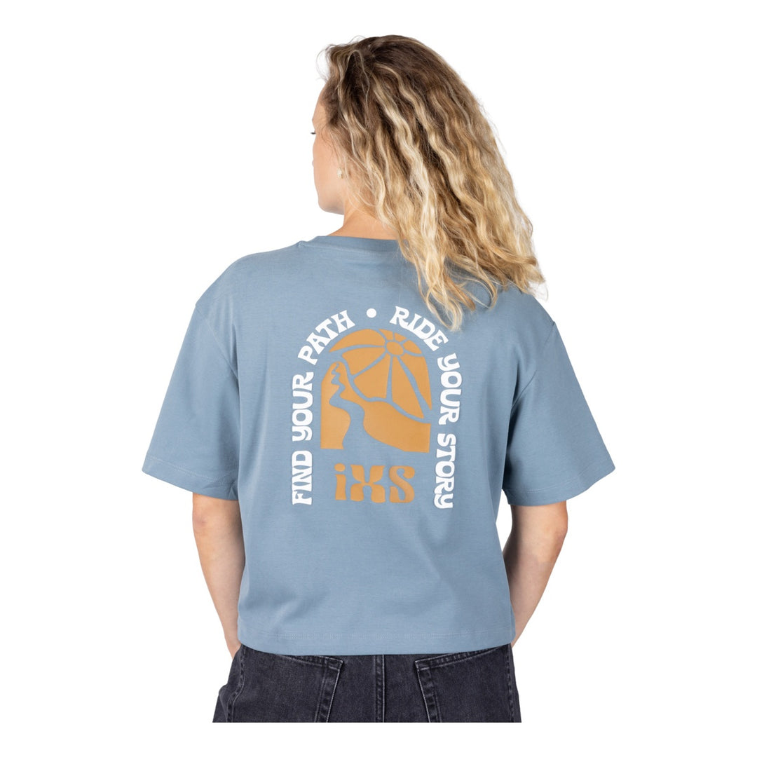 iXS Graphic 1.0 WMS Tee blau grau