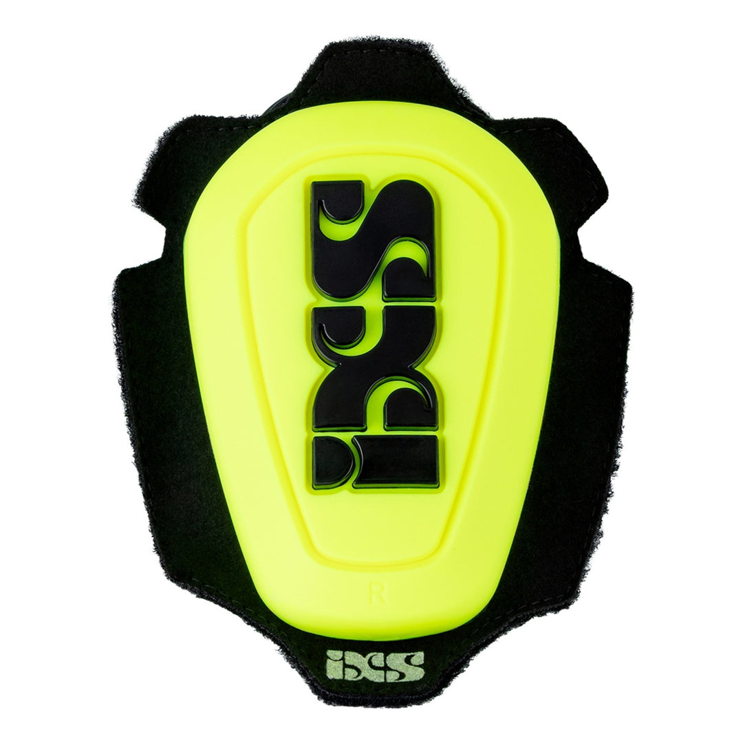 iXS Knieschleifer Reverse-Klett / Softklett-Befestigung paar gelb-schwarz OS gelb-schwarz