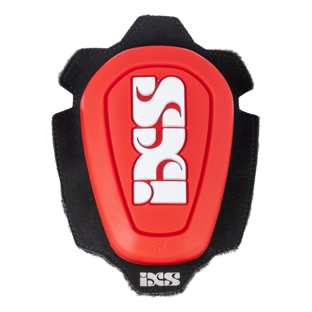 iXS Knieschleifer Reverse-Klett / Softklett-Befestigung paar rot-weiss OS rot-weiss