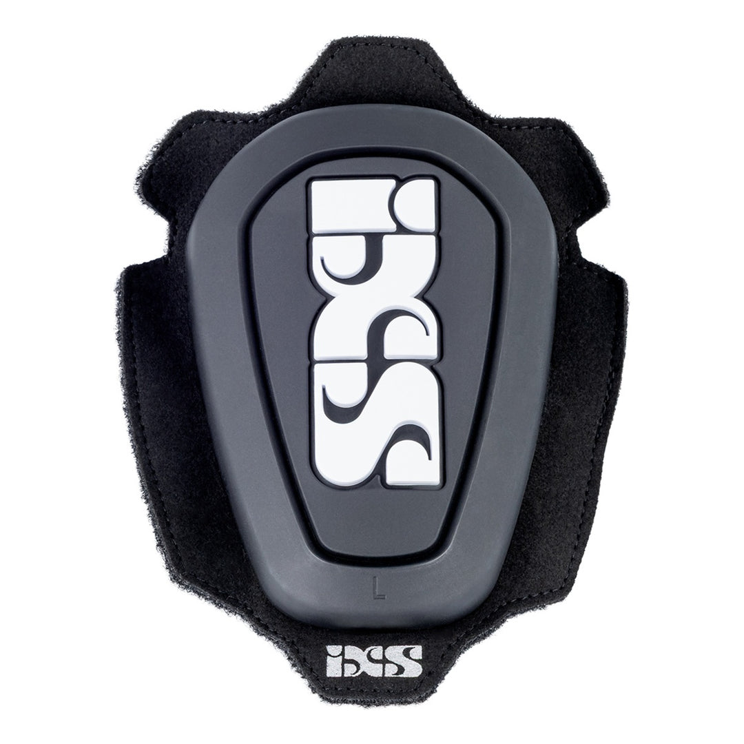iXS Knieschleifer Reverse-Klett / Softklett-Befestigung paar schwarz-weiss OS schwarz-weiss