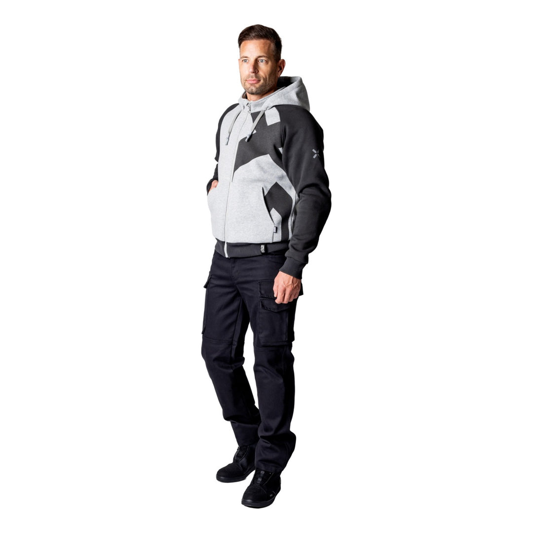 iXS Rapid 1.0 Hoodie cool grau-dunkelgrau